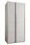 Kleiderschrank / Schiebetürenschrank | 2 Schiebetüren | 2 Kleiderstangen | 245,5 x 110 x 64 cm | 6 Fächer | ABS-Kantenschutz | Farbe: Weiß | Soft-Close