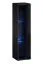 Wohnwand im eleganten Design Balestrand 194, Farbe: Schwarz - Abmessungen: 160 x 330 x 40 cm (H x B x T), mit Push-to-open Funktion