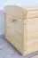 Truhe Kiefer massiv Vollholz natur 006 – Abmessungen: 58 x 94 x 55,5 cm (H x B x T)