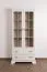 Vitrine Sentis 14, Farbe: Kiefer weiß - Abmessungen: 192 x 88 x 40 cm (H x B x T)