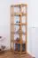 Regal / Eckregal Kiefer massiv Vollholz Erlefarben Junco 58 - Abmessungen: 200 x 71 x 54 cm (H x B x T)