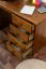 Schreibtisch Kiefer massiv Vollholz Eichefarben 003 - Abmessung 74 x 136 x 55 (H x B x T)