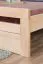 Jugendbett "Easy Premium Line" K8/1 inkl. 1 Abdeckblende, 180 x 200 cm Buche Vollholz massiv Natur