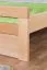Doppelbett "Easy Premium Line" K8 inkl. 1 Abdeckblende, 200 x 200 cm Buche Vollholz massiv Natur