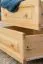 Kleiderschrank Massivholz natur 011 - Abmessung 190 x 80 x 60 cm (H x B x T)