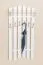 Garderobe Kiefer massiv Vollholz weiß Junco 340 - Abmessung 150 x 70 x 33 cm