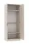 Kleiderschrank | Fafe 21 | Kaschmir / Eiche Cremona | 2 Türen | 195 x 75 x 54 cm | 1 Kleiderstange | 2 Fächer | Soft Close | reichlich Stauraum