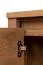 Vitrine Selun 01, Farbe: Eiche Dunkelbraun - 80 x 140 x 43 cm (H x B x T)