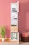 Jugendzimmer - Schrank Dennis 03, Farbe: Esche / Weiß - Abmessungen: 188 x 35 x 40 cm (H x B x T)