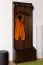 Garderobe Kiefer Massivholz 31, Walnussfarben, 200 x 72 x 37 cm, mit 1 Ablage und 5 Haken, einfache und rasche Montage, robust und langlebig