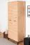 Kleiderschrank mit viel Stauraum Pandrup 17, Farbe: Eiche - Abmessungen: 200 x 80 x 51 cm (H x B x T), mit 2 Türen und 2 Fächern
