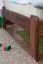 Bettrahmen für Kinder / Kinderbett 120 x 200 cm | Massivholz: Kiefer | Nuss Lackiert | inkl. Rollrost Abbildung
