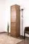 50 cm breiter Kleiderschrank mit 2 Türen | Farbe: Eiche Dunkelbraun Abbildung