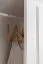 Kleiderschrank | 2 Drehtüren | 1 Fach | mit Kleiderstange | 80 cm breit | Massivholz | Farbe: Weiß Abbildung
