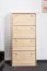 Massivholz-Schuhschrank, Farbe: Natur 150x72x29 cm Abbildung