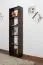 Standregal, 50 cm breit, Kiefer Holz-Massiv, Farbe: Nuss Abbildung