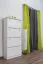 Schuhschrank Kiefer Holz massiv, Farbe: Weiß 150x72x29 cm Abbildung