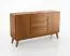 Sideboard / Kommode Engordany 03 | Buche Vollholz massiv | Farbe: Eiche Rustikal | lackiert | zwei Türen | Soft-Close-Funktion | drei Schubladen | vier Fächer