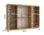 Schiebetürenschrank | 10 Fächer | Farbe: Eiche Artisan | 2 Kleiderstangen | hochwertig Verarbeitet | Kleiderschrank | 250 x 62 x 200 cm | dekorative Spiegeltür
