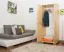 Kleiderschrank Massivholz natur 007 - Abmessung 190 x 80 x 60 cm (H x B x T)