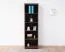 Regal Mojokerto 13, Farbe: Walnuss / Schwarz - Abmessungen: 194 x 60 x 39 cm (H x B x T)