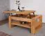Couchtisch Wooden Nature 14 Wildeiche massiv geölt - 100 x 65 x 46-65 cm (B x T x H)