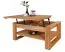 Couchtisch Wooden Nature 14 Wildeiche massiv geölt - 100 x 65 x 46-65 cm (B x T x H)