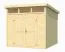 Gartenhaus G267 Natur - 28 mm Blockbohlenhaus, Grundfläche: 5,97 m², Pultdach