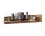 Hängeregal / Wandregal Balsa 07, Farbe: Natur, Eiche massiv – 25 x 145 x 25 (H x B x T)