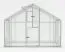 Gewächshaus - Glashaus Grünkohl XL4, gehärtetes Glas 4 mm, Grundfläche: 4,40 m² - Abmessungen: 150 x 290 cm (L x B)