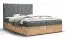 Boxspringbett im modernen Design Pilio 19, Farbe: Grau / Eiche Golden Craft - Liegefläche: 140 x 200 cm (B x L)