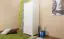 Holzschrank Kleiderschrank Schlafzimmerschrank, Farbe: Weiß 190x80x60 cm Abbildung