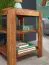Sehr kleines Regal aus Sheesham Massivholz, Farbe: Sheesham - Abmessungen: 60 x 44 x 44 cm (H x B x T), mit 2 Fächern