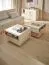 Couchtisch auf vier Rollen | 1 offenes Fach | 1 Schublade | Farbe: Beige | Soft-Close-Funktion | Push-to-open Funktion | für Wohnzimmer