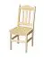 Stuhl Kiefer massiv Vollholz natur 001 - Abmessung 93 x 43 x 45 cm (H x B x T)