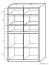 Vitrine Popondetta 18, Farbe: Sonoma Eiche - Abmessungen: 163 x 95 x 38 cm (H x B x T)