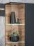 Stylische Wohnwand Kinn 03, Farbe: Anthrazit / Eiche Artisan - Abmessungen: 145 x 240 x 40 cm (H x B x T), mit LED-Beleuchtung und Push-to-open System