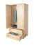 Kleiderschrank Massivholz natur 010 - Abmessung 190 x 90 x 60 cm (H x B x T)