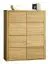 Kommode / Sideboard Jussara 01, Farbe: Natur, Eiche teilmassiv – 150 x 124 x 42 cm (H x B x T)