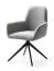 Drehstuhl Maridi 262, Farbe: Grau - Abmessungen: 90 x 62 x 64 cm (H x B x T)