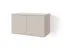 Hängeschrank mit zwei Drehtüren Boquilla 07, Farbe: Kaschmir, Push-to-open Funktion, vier Fächer, schlichtes Design, Maße: 40 x 70 x 40 cm, für den Vorraum