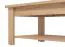 Neutraler Kaffeetisch / Couchtisch Palilula 01, Farbe: Eiche Artisan, für Wohnzimmer, ABS, Maße: 45 x 124 x 60 cm, gut kombinierbar