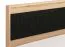 Doppelbett Indika 14, Farbe: Eiche Artisan / Schwarz, gepolstertes Kopfteil: Dunkelgrau, Liegefläche: 180 x 200 cm, ABS-Kantenschutz, Schlafzimmer