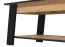 Eleganter Couchtisch mit schwarzen Beinen Potra 01, Farbe: Eiche Artisan / Schwarz Matt, ABS, Maße: 46,5 x 101 x 54,5 cm