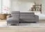 Modernes Ecksofa Halen 01, Farbe: Grau - Abmessungen: 95 x 247 x 163 cm (H x B x T) - Ottomane: Links
