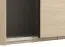 Kleiderschrank | schlichtes Design | Farbe: Eiche light Port | 1 Spiegeltür | 2 Kleiderstangen | Maße: 220 x 61 x 217,5 cm | ABS-Kanten | 2 Fächer
