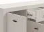 Kommode | 3 Drehtüren | 1 Schublade | Farbe: Kaschmir | 6 Fächer | ABS-Kanten | Maße: 147,5 x 41,5 x 91,5 cm | Sideboard | Griffe & Beine: Metall