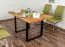 Esstisch Wooden Nature 411 Eiche massiv geölt, Tischplatte rustikal - 140 x 90 cm (B x T)
