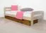 Schublade für Bett - Kiefer Vollholz massiv Eichefarben 003- Abmessung 18,50 x 198 x 54 cm (H x B x T)
