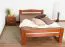 Einzelbett/ Gästebett "Easy Premium Line" K4, 120 x 200 cm Buche Vollholz massiv kirschrot lackiert